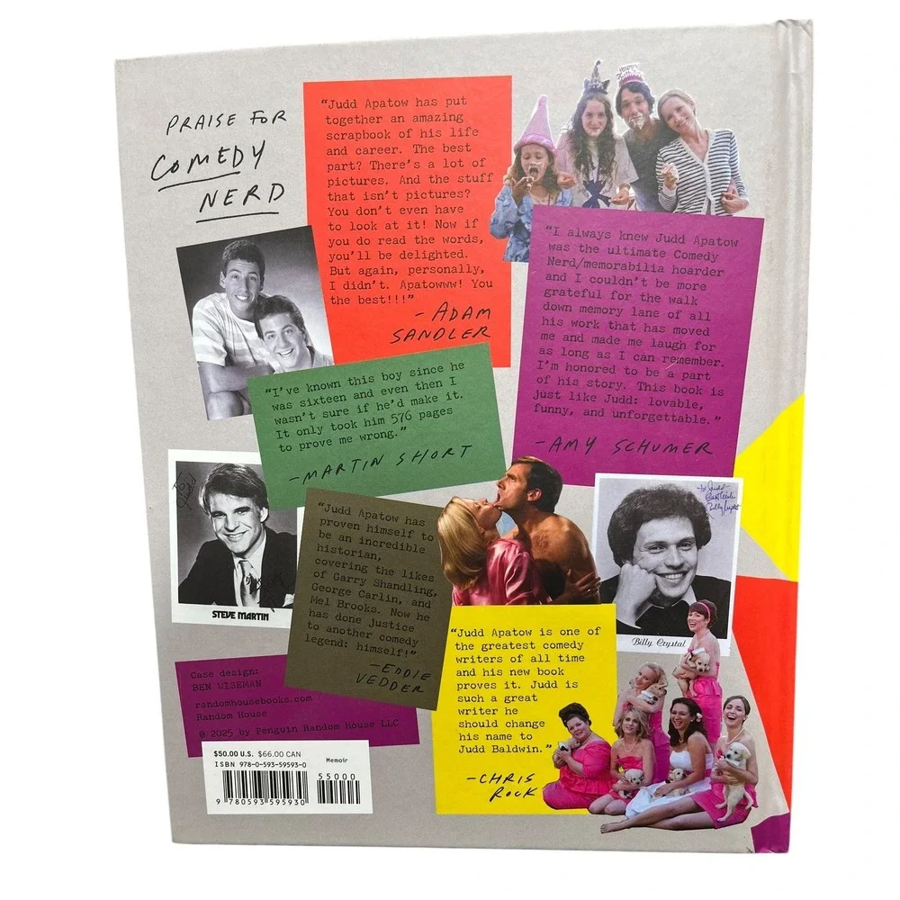 Comedy Nerd Judd Apatow Hardcover Book Memoir Stories and Pictures 9780593595930